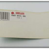 Eppinger Mfg Co Trout Devil Bug On Card