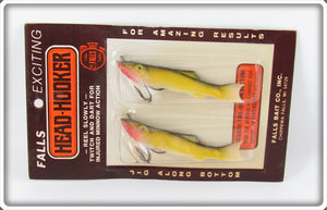Vintage Falls Bait Co Gold Shiner Minnows On Card