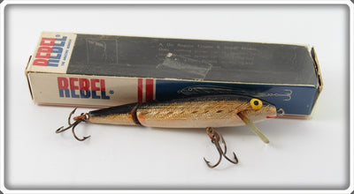 Vintage Rebel Gold Jointed Floater Lure In Box
