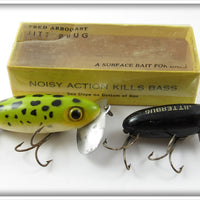 Arbogast Frog & Black Jitterbug Pair With A Box