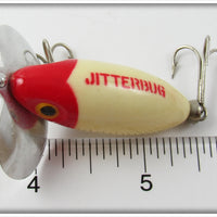Arbogast Red & White Spinning Jitterbug In Box