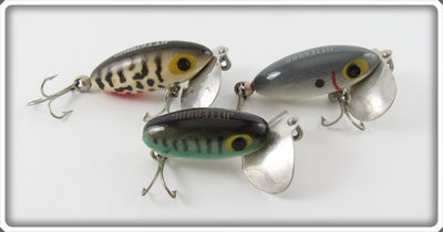Arbogast Grey Scale, Coachdog & Bass Jitterbug Lot Of Three 