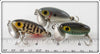 Arbogast Grey Scale, Coachdog & Bass Jitterbug Lot Of Three