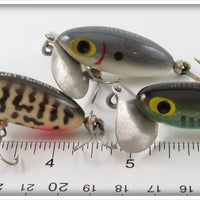 Arbogast Grey Scale, Coachdog & Bass Jitterbug Lot Of Three