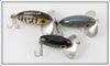 Arbogast Grey Scale, Coachdog & Bass Jitterbug Lot Of Three