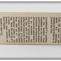 Mann's Glitter Pearl Black Back Loudmouth II On Card