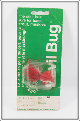 Vintage Eppinger Mfg Co Red Devil Bug Lure On Card