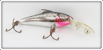 Vintage Rebel Chrome & Black Wally Devil Lure