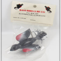 Vintage Bass Bird Lure Co Black & Red Bass Bird In Package