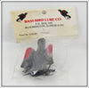 Vintage Bass Bird Lure Co Black & Red Bass Bird In Package