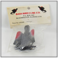 Vintage Bass Bird Lure Co Black & Red Bass Bird In Package