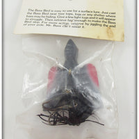 Bass Bird Lure Co Black & Red Bass Bird In Package