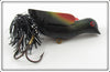 Vintage Bass Bird Lure Co Black & Red Bass Bird Lure 