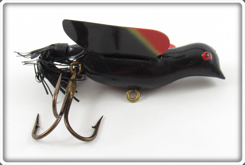 Vintage Bass Bird Lure Co Black & Red Bass Bird Lure