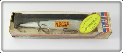 Rebel Silver/Blue Broken Back Minnow In Box