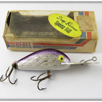 Rebel Silver/Purple Deep Runner Spoon Bill In Box