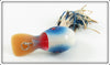 Bass Bird Lure Co White & Blue Ubangi