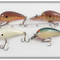 Norman Little N Lot Of Four: Crawdad, White, & White/Green Glitter