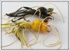 Arbogast Yellow & Black Fly Rod Hula Popper Pair