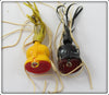 Arbogast Yellow & Black Fly Rod Hula Popper Pair
