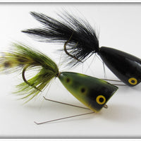 Phillips Black & Frog Weedless Popper Pair