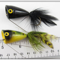 Phillips Black & Frog Weedless Popper Pair