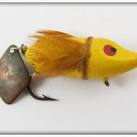 Heddon Yellow Pointed Nose Flyrod Flaptail