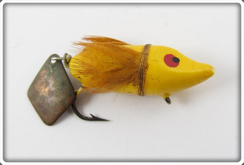 Heddon Yellow Pointed Nose Flyrod Flaptail