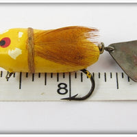 Heddon Yellow Pointed Nose Flyrod Flaptail