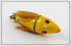 Heddon Yellow Pointed Nose Flyrod Flaptail