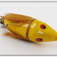 Heddon Yellow Pointed Nose Flyrod Flaptail