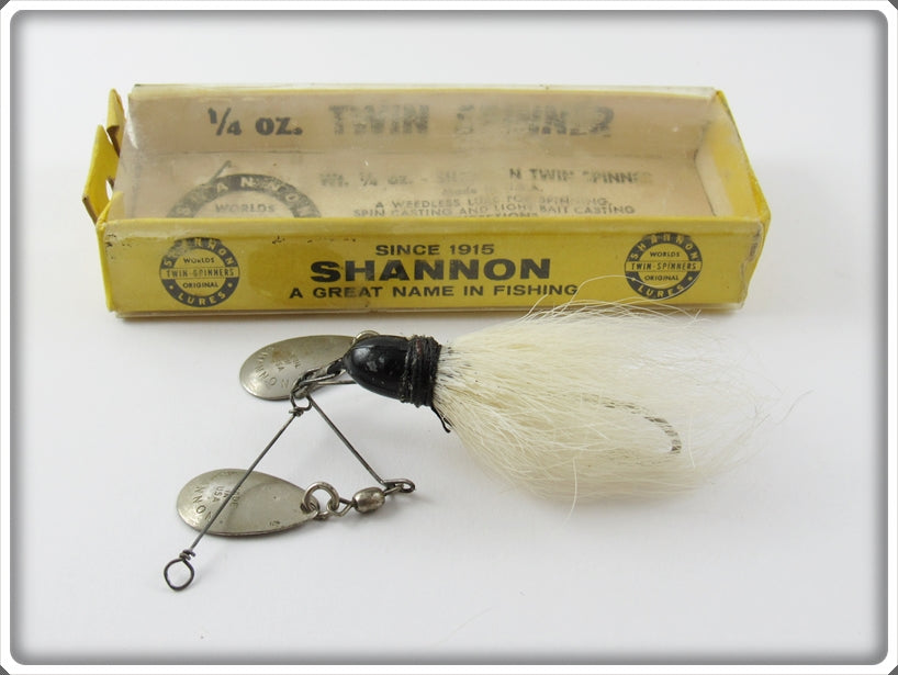 Vintage Shannon Black Twin Spinner Lure In Box For Sale | Lure Lagoon