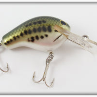 Vintage Bagley Little Bass On White Honey B Lure
