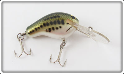 Vintage Bagley Little Bass On White Honey B Lure