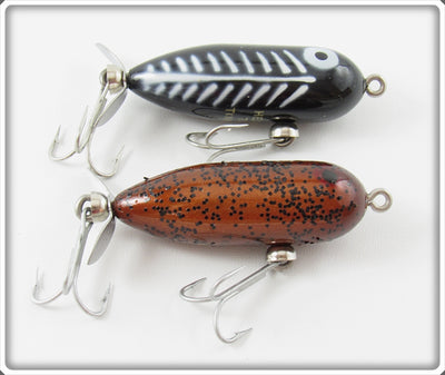 Heddon Black Shore & Pumpkinseed Tiny Torpedo Lure Pair