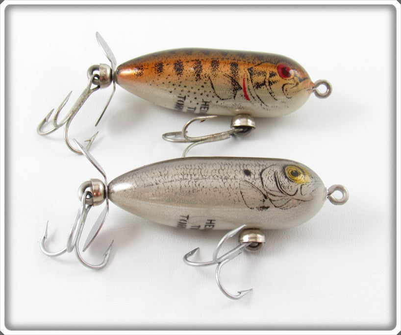 Vintage Heddon G-Finish Tiny Torpedo Lure Pair