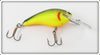 Vintage Bagley Black On Chartreuse Killer B2 Lure 