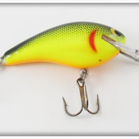 Vintage Bagley Black On Chartreuse Killer B2 Lure 