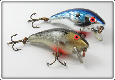 Mann's Blue Shad Chrome & Translucent Black Scale Baby 1- Pair