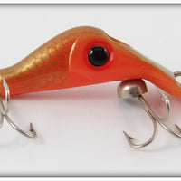 Vintage Tony Accetta Orange & Gold Scale Hollo Head Lure