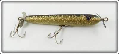 Vintage Unknown Gold Flitter Topwater Bait