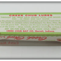 Creek Chub Chrome Striper Strike In Box
