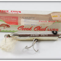 Vintage Creek Chub Chrome Striper Strike Lure In Box 