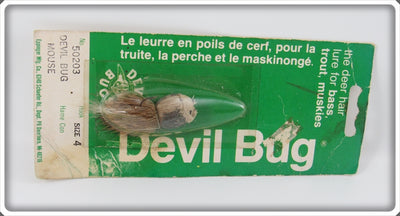 Vintage Eppinger Mfg Co Devil Bug Mouse Lure On Card 