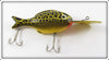 Vintage Heddon Green & Yellow Crackleback Lure