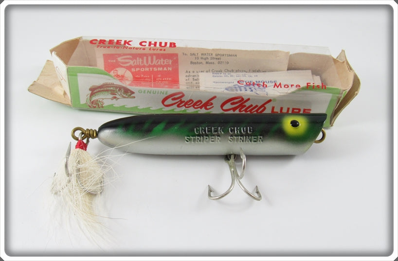 Vintage Creek Chub Mackerel Striper Striker Lure In Box