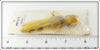 E.H. Peckinpaugh Co Yellow & Black Peck's Special Popping Minnow On Card