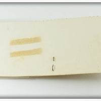 E.H. Peckinpaugh Co Yellow & Black Peck's Special Popping Minnow On Card