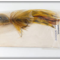 E.H. Peckinpaugh Co Yellow & Black Peck's Special Popping Minnow On Card