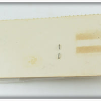 E.H. Peckinpaugh Co Yellow & Black Peck's Special Popping Minnow On Card